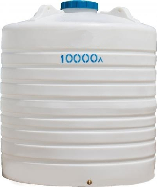 Ёмкость пластиковая пищевая АКПОЛ 10000 л. вертикальная (232x232x250см;200кг;белый) - арт.555057