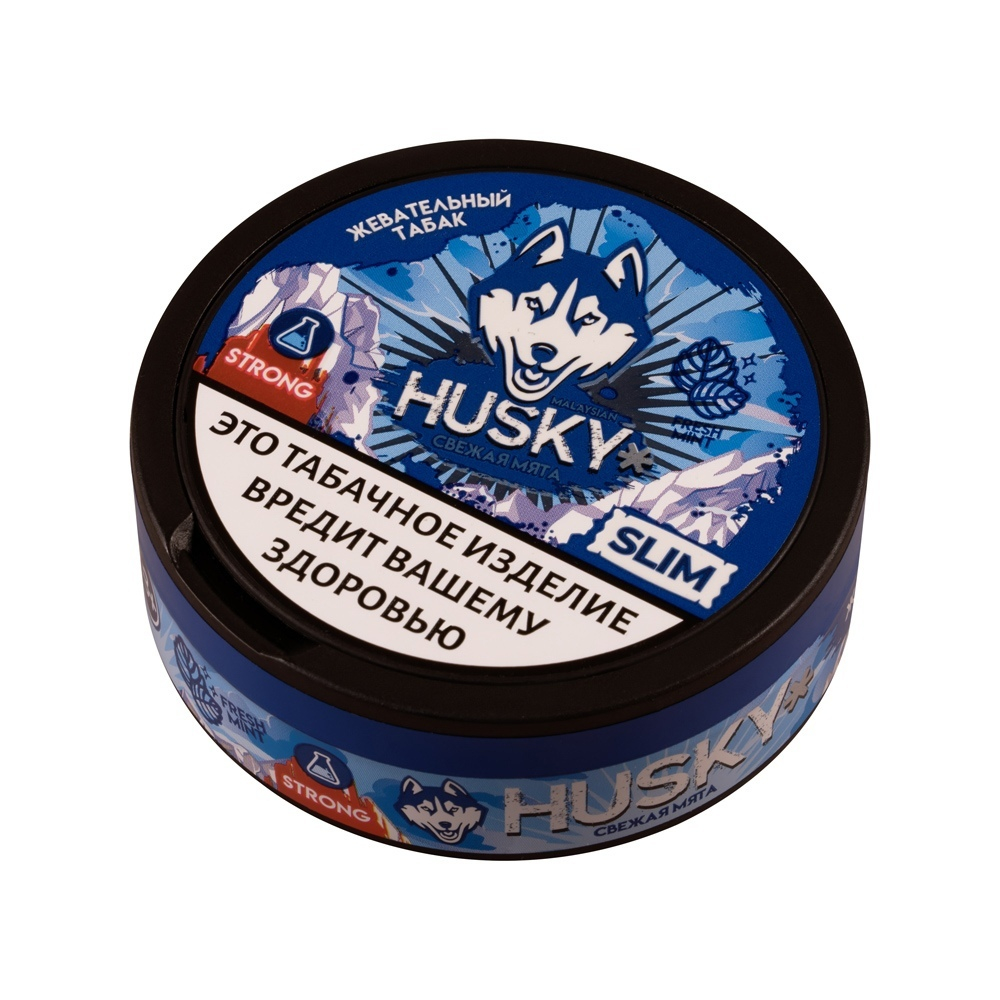 Husky Strong Slim Fresh mint 9гр. (19 пак.) купить в Москве с доставкой по России