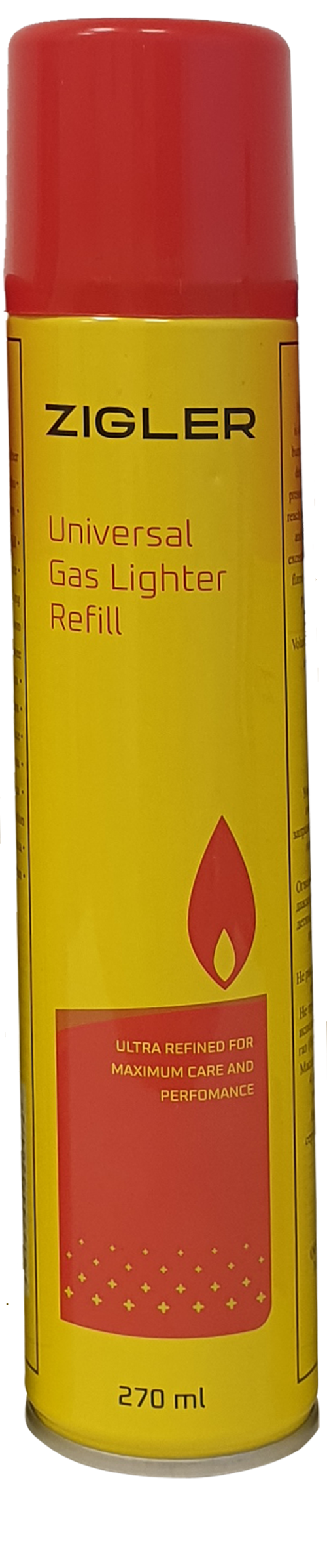 Газ для зажиг. Zigler  мет.бал.270мл 1*24