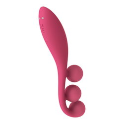 Тройной вибромассажёр Satisfyer Tri Ball 1, красный