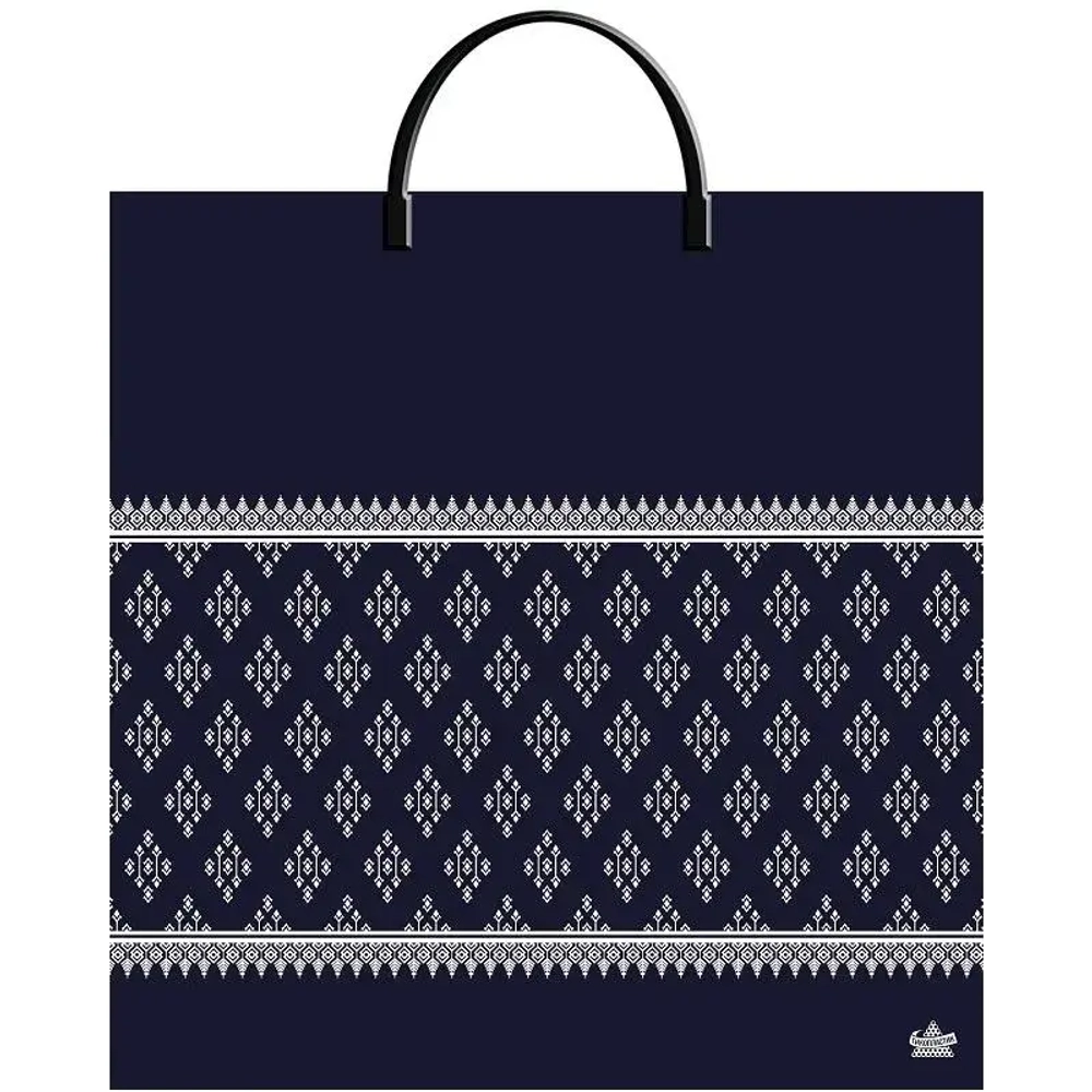 Пакет ПЭ с пластмассовыми ручками 36+10Тико (Шарф принт) Росси (комплект 10 шт)