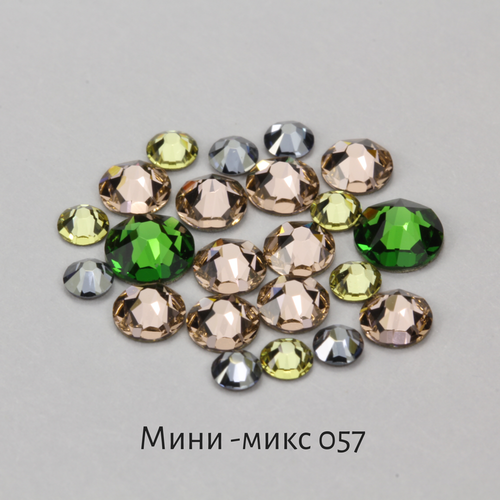 Стразы Swarovski для ногтей, Мини-микс №57 Чайная Традиция, 20шт.