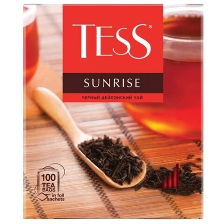 Tess чай черный Sunrise, 100 пакет