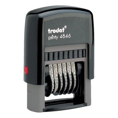 Нумератор Trodat 4846, высота 4мм, 6 разрядов, пластик