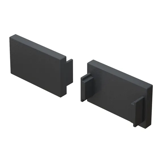 Заглушка для накладного/встраиваемого шинопровода, 2 шт. Basity, черный Technical tra172ec-12b