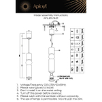 Подвесной светильник Aployt Brizhit APL.615.16.01