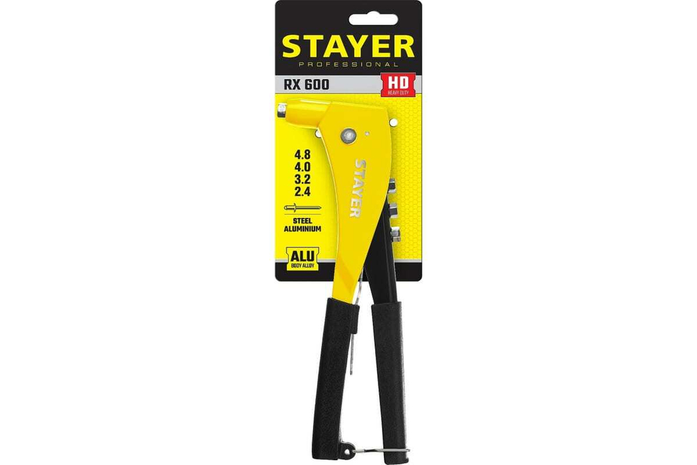 Усиленный литой заклепочник STAYER Professional 250 мм, 2.4 - 4.8 мм, RX-600 3104_z01