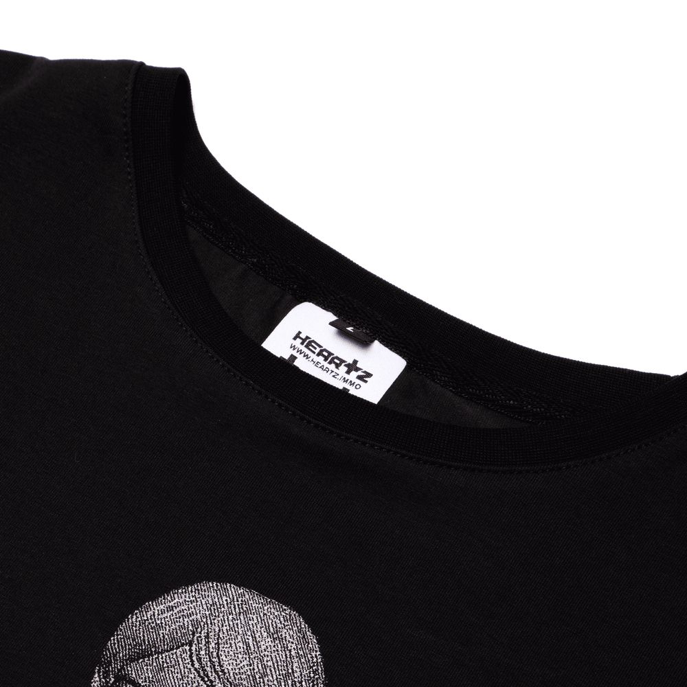 Футболка Heartz Christine Silver-Printed черная