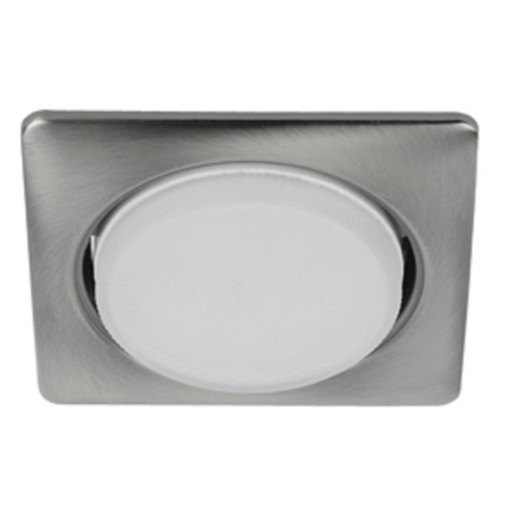 KL71 SN /1 (к) Светильник ЭРА под лампу Gx53 квадр.,220V, 13W,сатин никель