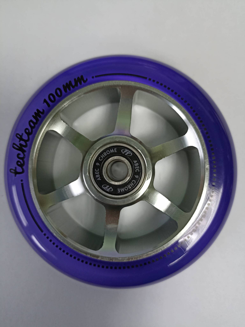 Колесо для самоката X-Treme 100*24мм 6S violet transparent