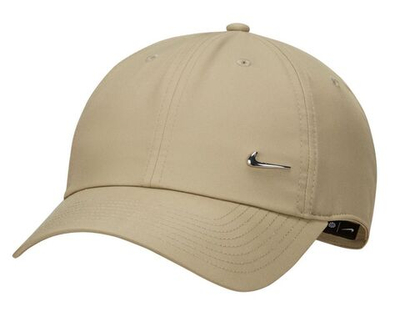 Теннисная кепка Nike H86 Metal Swoosh Cap - natural olive/metallic silver