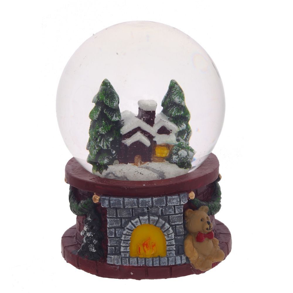 GAEM Фигурка декор с стекл шаре "Домик", D4,5 см, L5 W5 H6 см