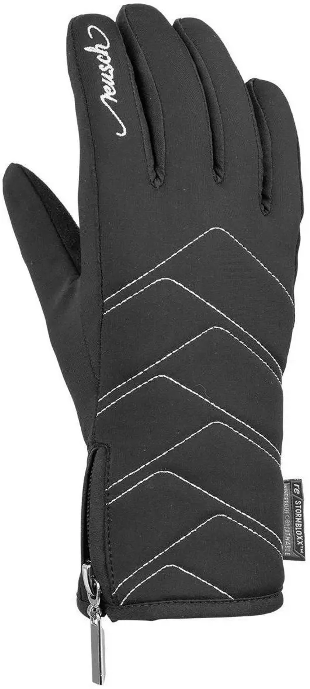 Перчатки горнолыжные REUSCH Loredana Touch-Tec Black/Silver (inch (дюйм):8)
