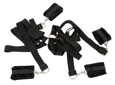 Набор для фиксации на кровати Bed Shackles (Цвет: черный)