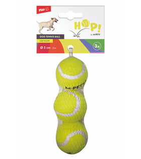 Игрушка для собак Hop Теннисный мяч желтый 5см упаковка из 3шт Mpets, Арт.10670599