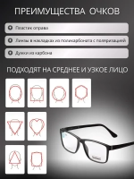 Оправа для очков с магнитными накладками 4в1