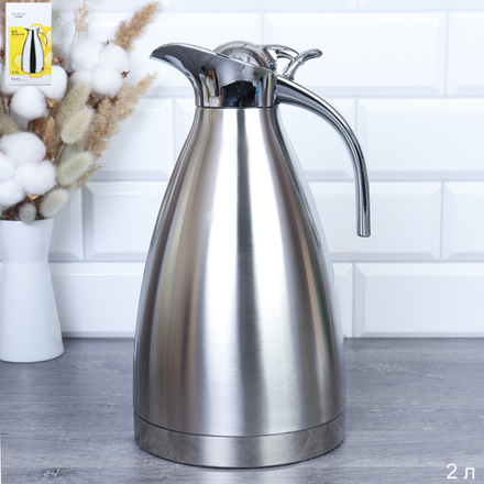 Термос-кувшин 2 л металл /уп 24/