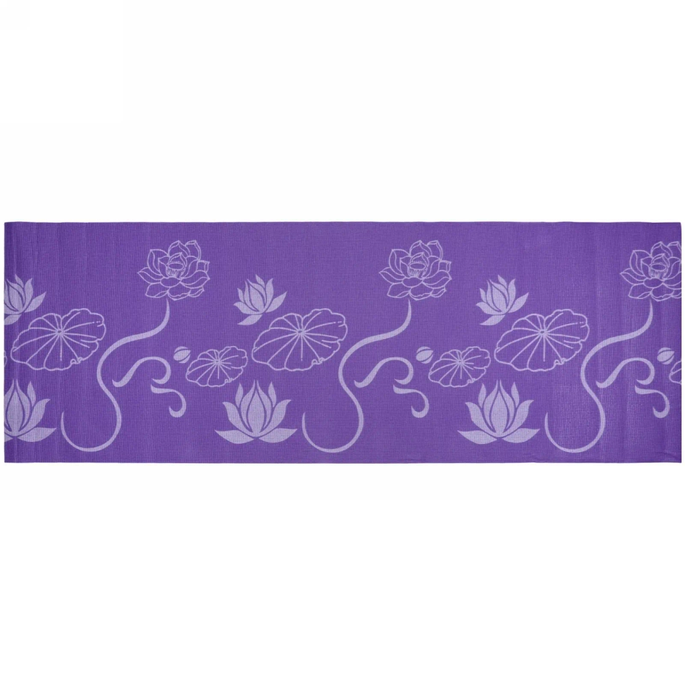 Коврик для йоги 6 мм 173х61 см «Цветущий сад» PVC, микс цветов