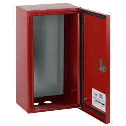 Корпус металлический ЭРА SIMPLE ЩМПг-01 (395х310х220мм) IP54 У2 красный RAL 3000 | Корпуса металлические с монтажной панелью