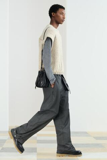 ZARA БРЮКИ СВОБОДНОГО КРОЯ ИЗ СТРУЯЩЕЙСЯ ВИСКОЗНОЙ ТКАНИ, АНТРАЦИТОВО-СЕРЫЙ