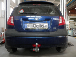 Оцинкованный фаркоп на Hyundai Getz 2006-2011 (без электрики), Galia H068A