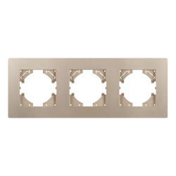 Рамка пластиковая FRM-PERIO-PL-3-GD (Arlight, -) 049757