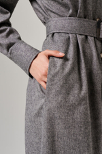 51643 Платье женское (серый меланж)