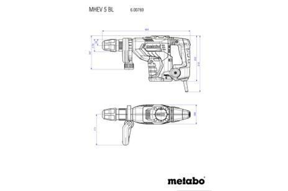 Отбойный молоток Metabo MHEV 5 BL 600769500