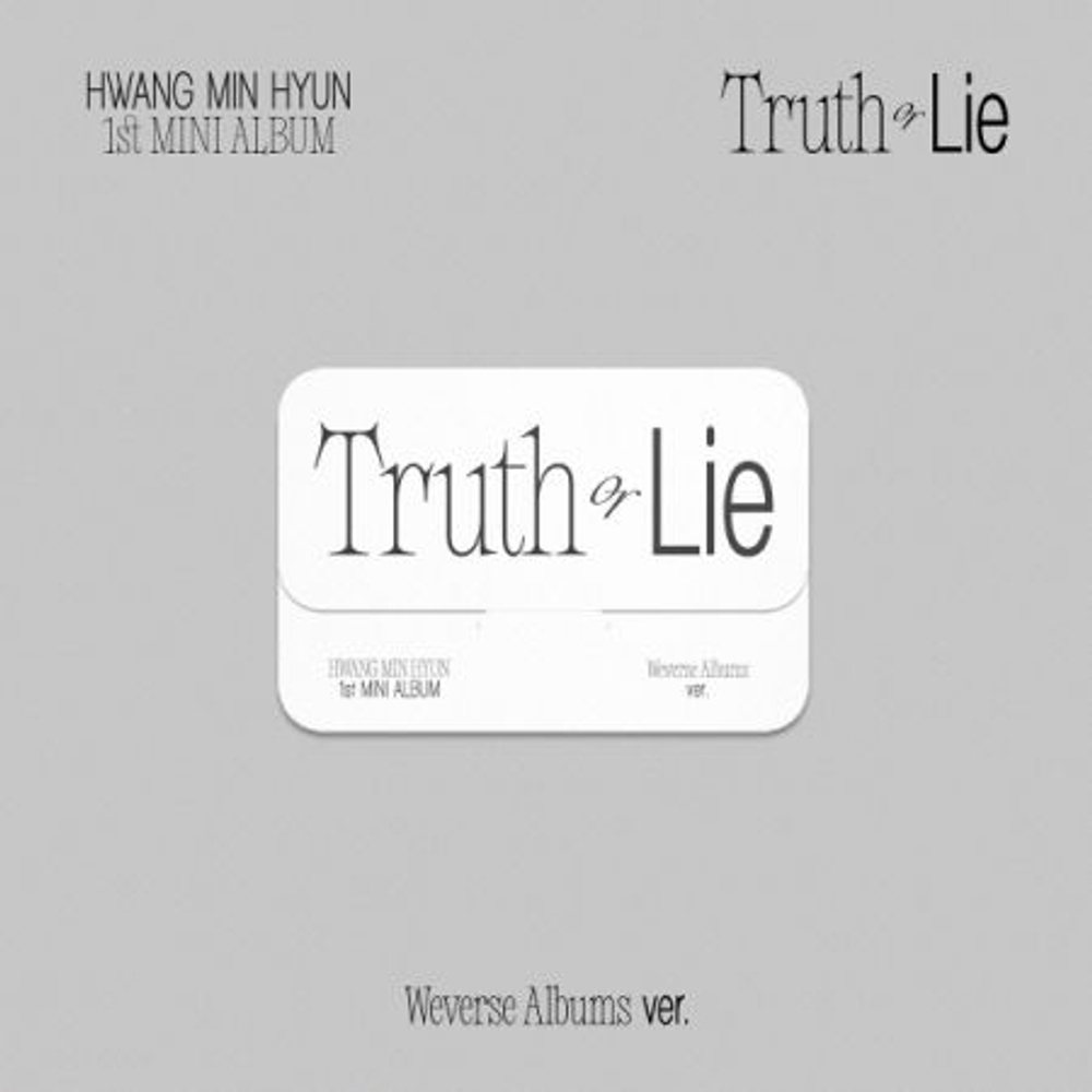 Альбом HWANG MIN HYUN - Truth or Lie 1st Mini Album WVS ALBUMS Version