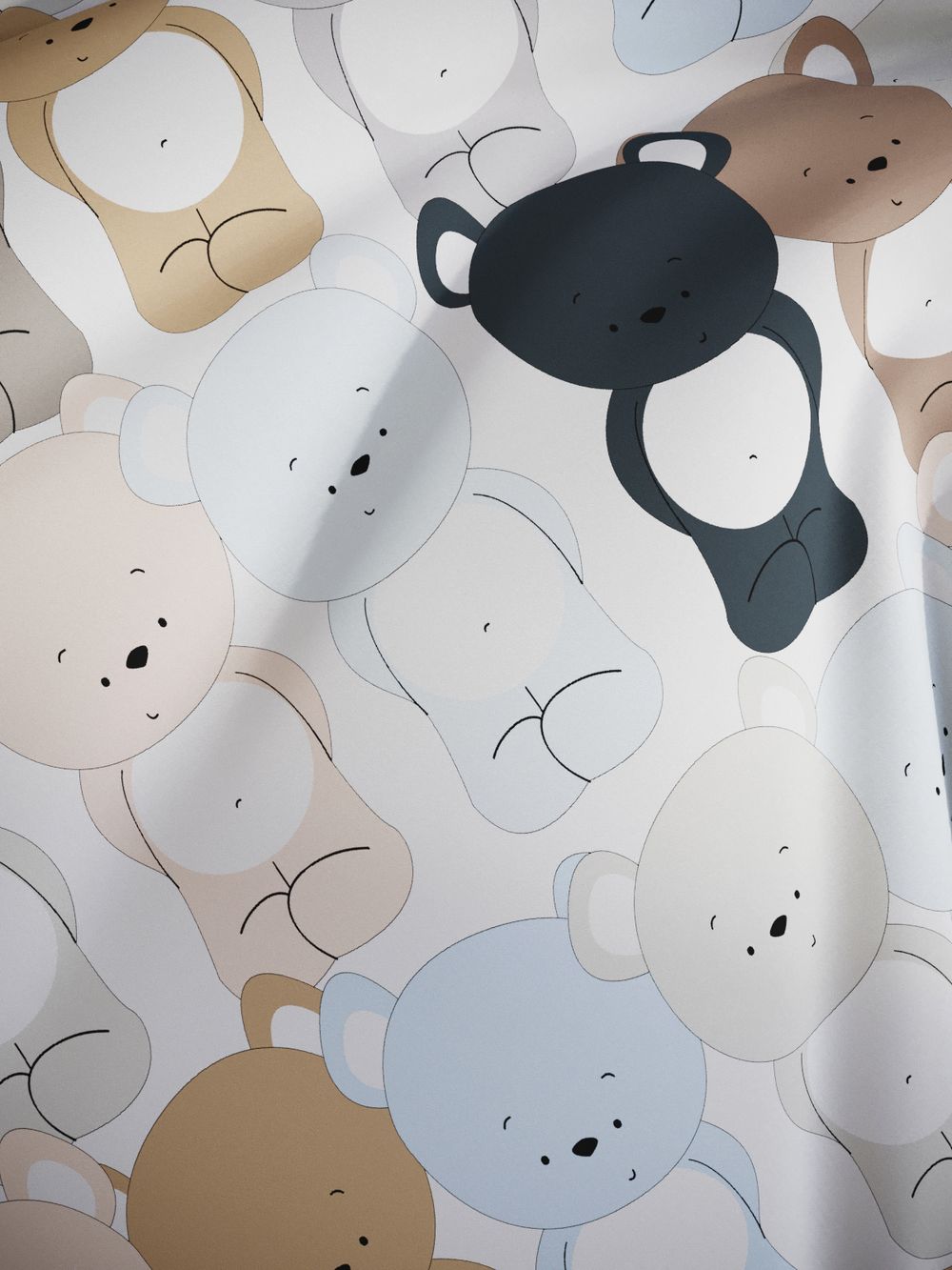 Простынь перкаль Сказка "Teddy" 150x215 см