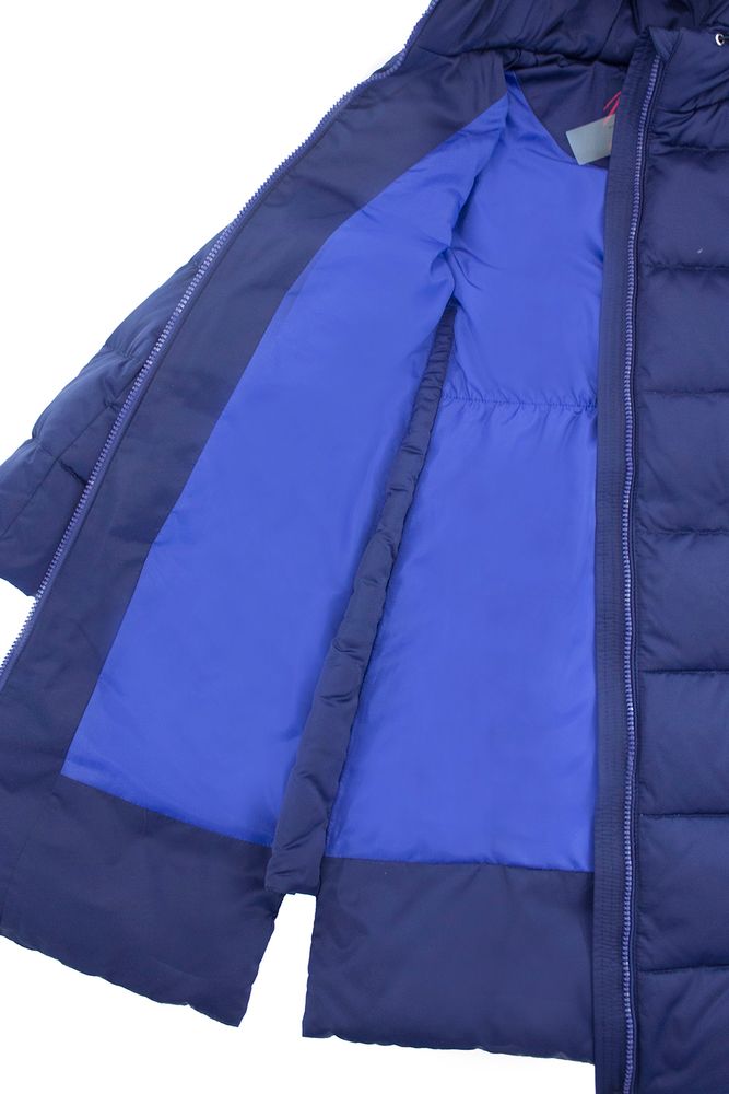 Пальто-трапеция PULKA, цвет синий персидский