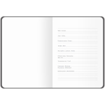 Ежедневник недатированный А5 136л. кожзам, синий "Mono" (Спейс)