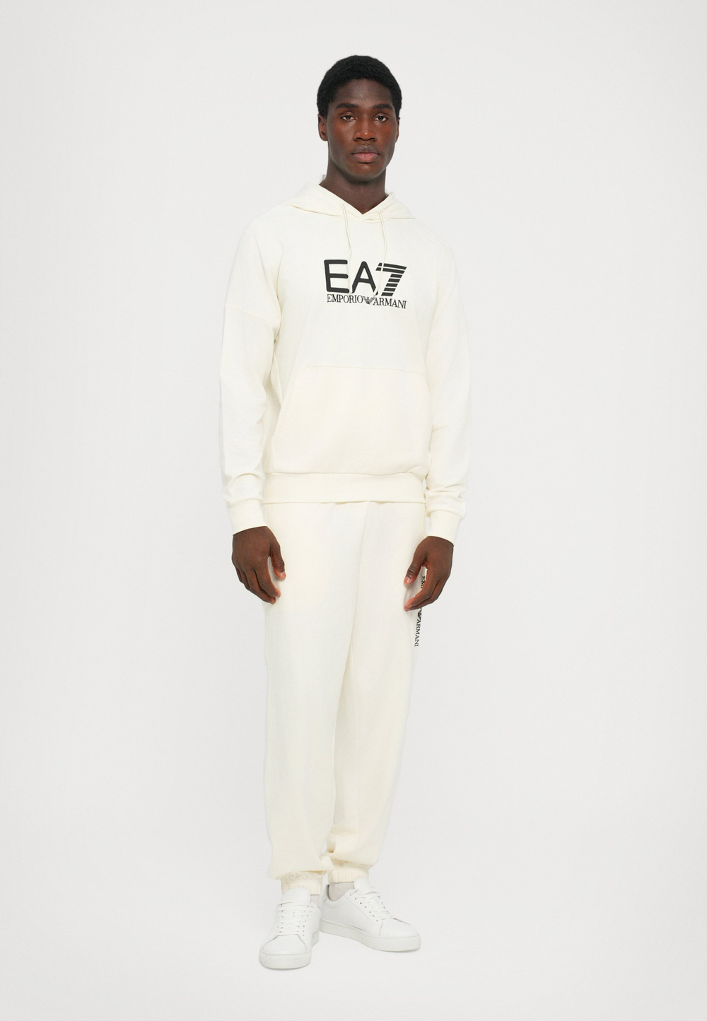 EA7 Emporio Armani Толстовка с капюшоном - Чёрный
