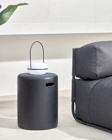 Табурет из бетона Taimi черный