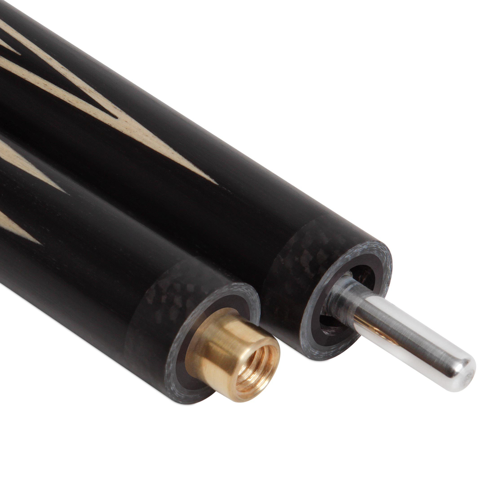 Бильярдный кий для русского бильярда Бэтмен, двухсоставной (граб, черный граб)