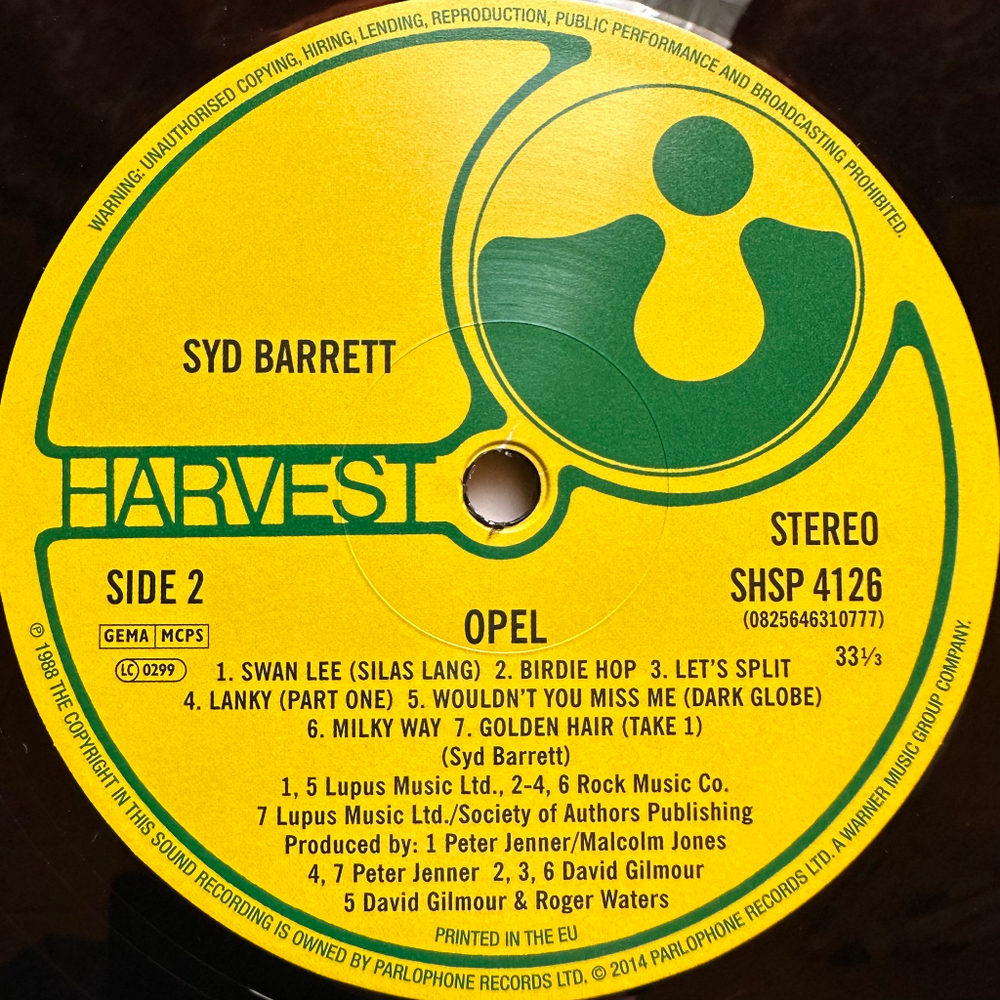 Syd Barrett ‎– Opel (Европа 2014г.)