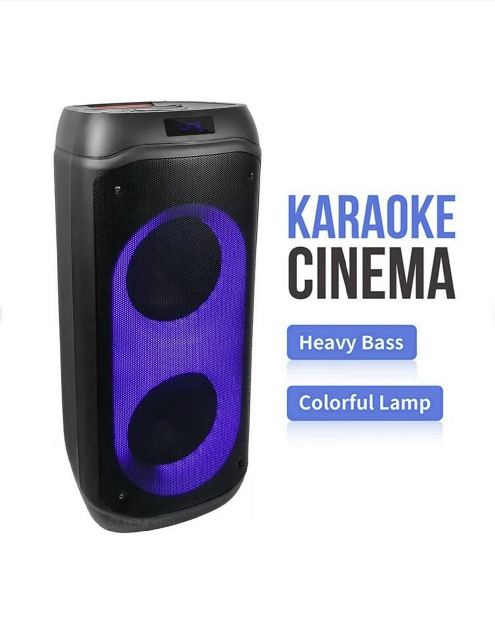 Напольная колонка BT-Speaker NDR-810 (8"6000W/2-микрофона)