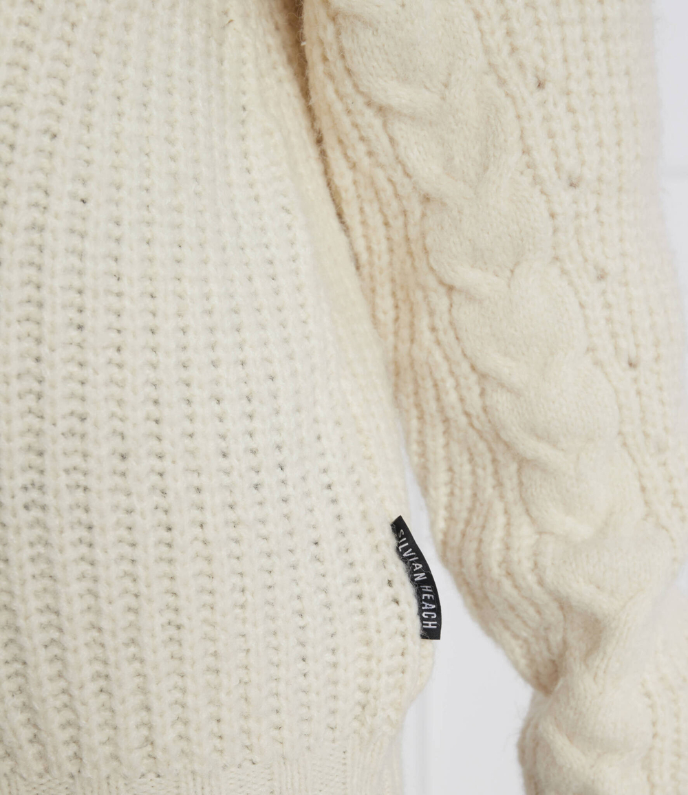 свитер cezar Silvian Heach - кремовый (PGA22004MA)