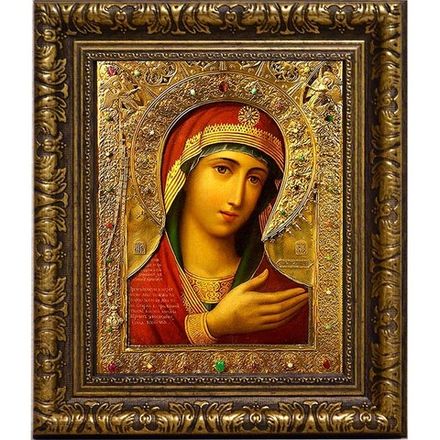 Икона Божьей Матери "Скоропослушница" на холсте. Невский список.