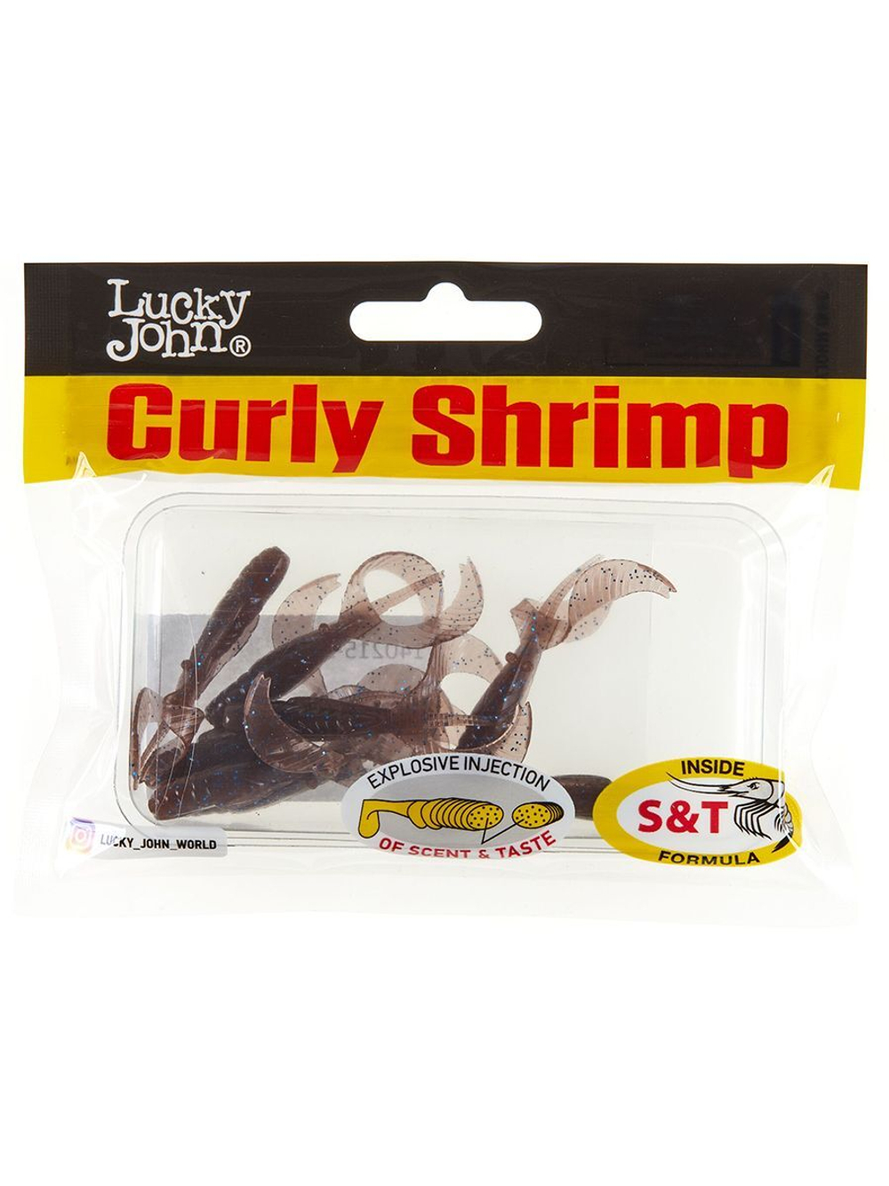 Твистеры съедобные искусственные LJ Pro Series Curly Shrimp 2,0in (05.00)/S13 10 шт. в упак.
