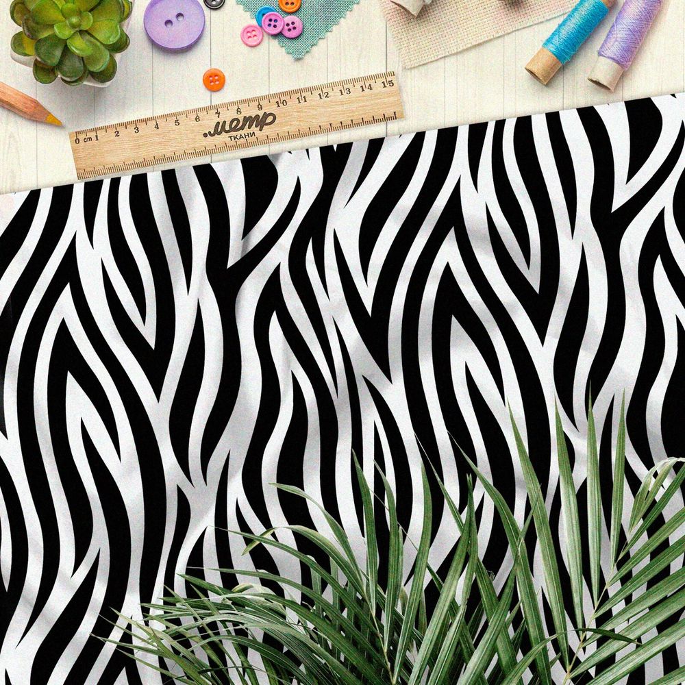 Ткань барби пламенная зебра