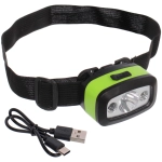 Фонарь налобный 3 режима, 1LED, аккумуляторная батарея 400mAh USB A98