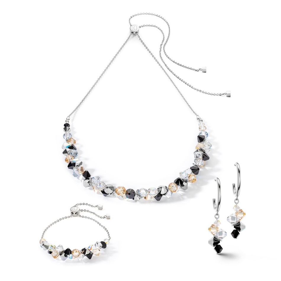 Колье Coeur de Lion Black-Crystal 4639/10-1318