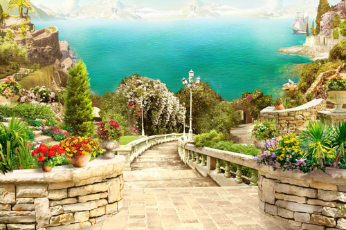 Бесшовные фрески ручной работы - qo‘l mehnati bilan yasalgan freskalar