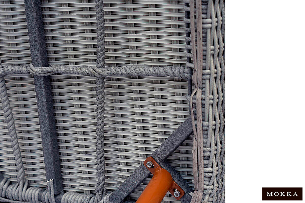 Комплект плетеной  мебели MOKKA RIMINI (стол кофейный, 2 кресла, диван 2 х-местная)