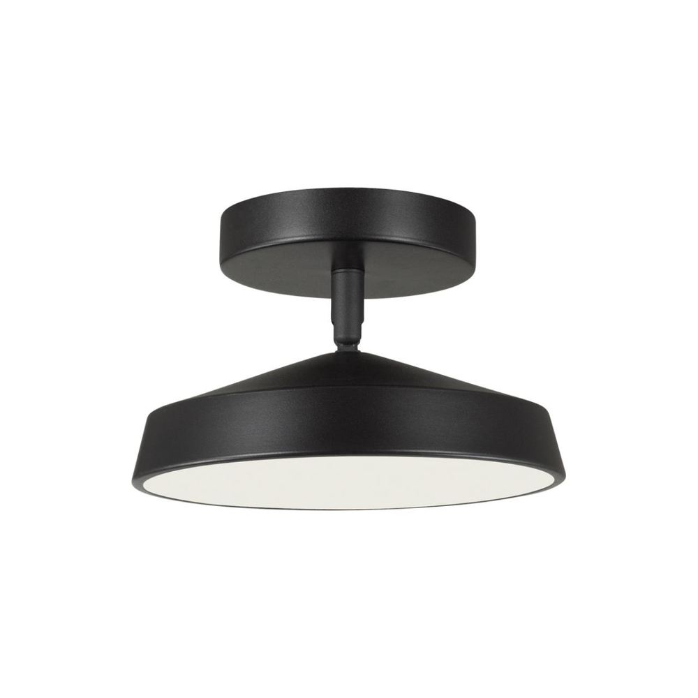 7656/12L MITRA LED SN 547 Светильник пластик/белый/черный LED 12Вт 4000K D200 IP20 MIRA BLACK