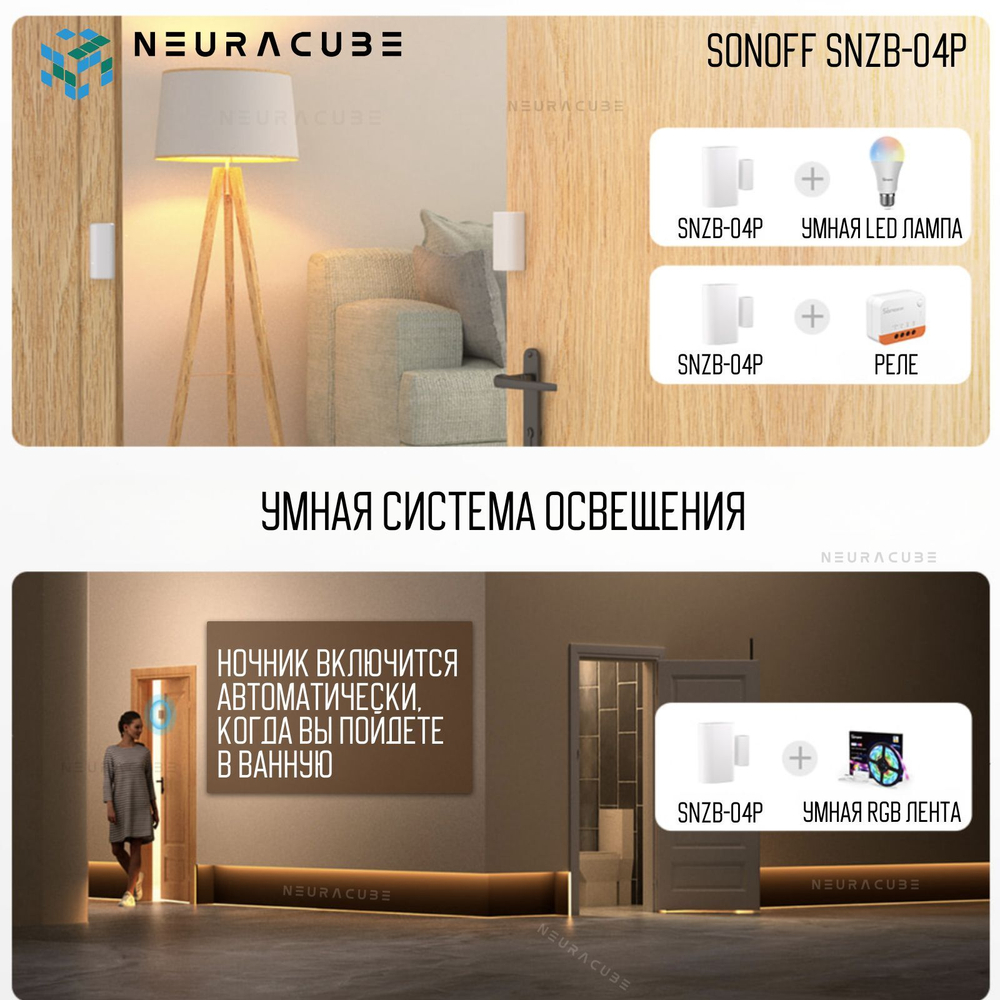 Zigbee Датчик открытия двери/окна Sonoff SNZB-04P
