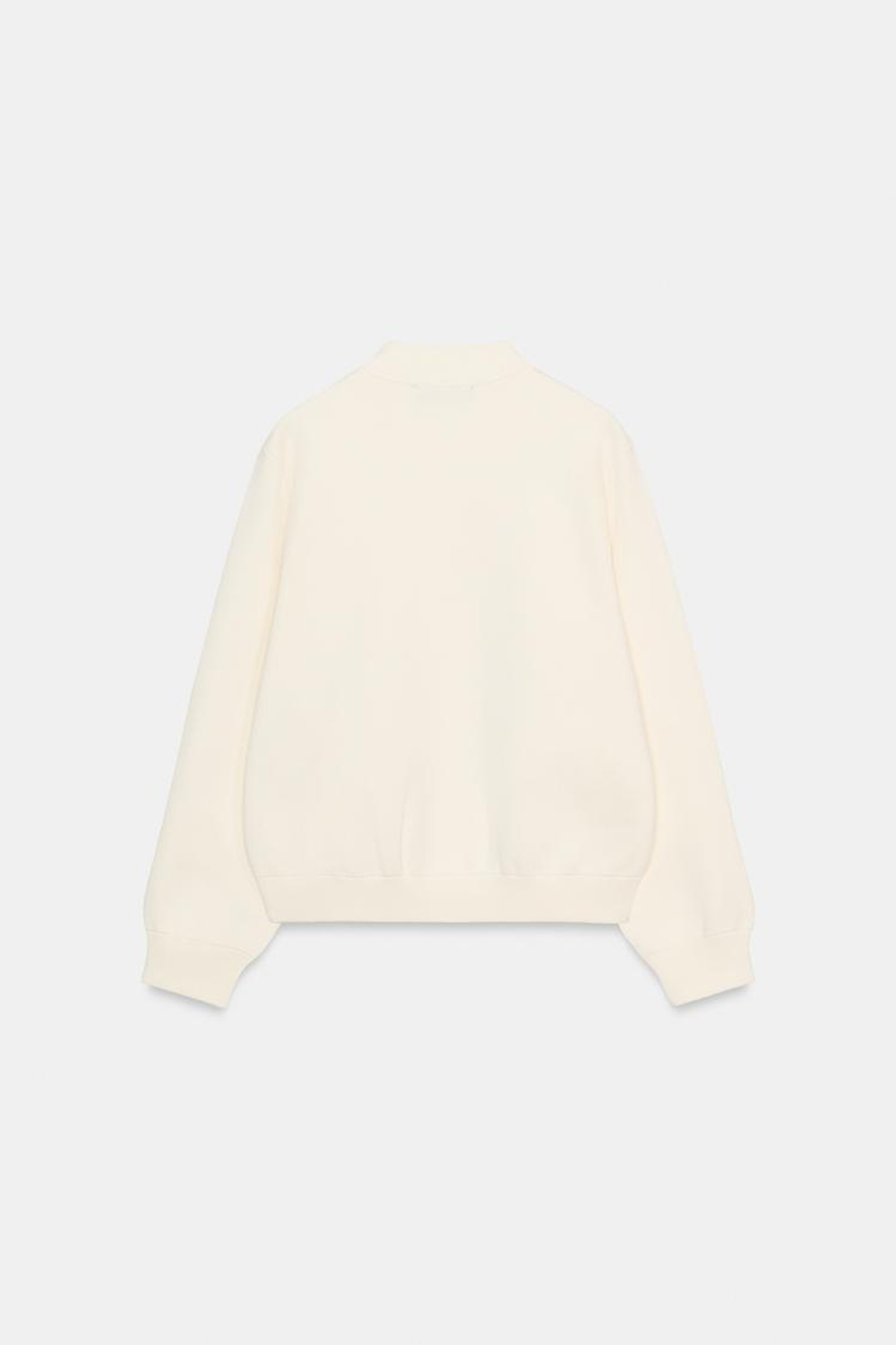 ZARA КАРДИГАН С КОНТРАСТНЫМИ ПУГОВИЦАМИ, ЭКРЮ