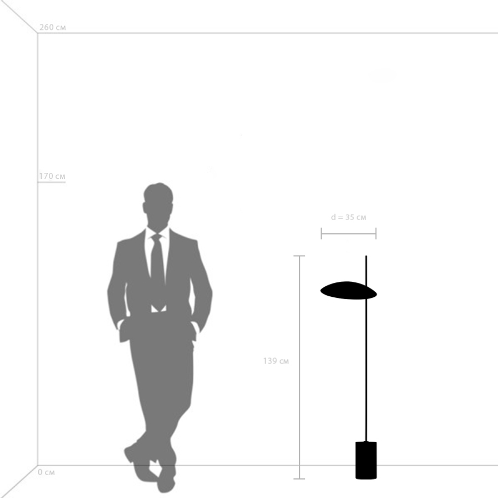 801717  2КОР! Торшер MARMARA LED 5W 400LM ЗОЛОТО/ЧЕРНЫЙ/МРАМОР 3000K