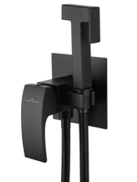 Смеситель с гигиеническим душем встраиваемый WONZON & WOGHAND FIT, Черный матовый (WW- 88829009-MB)